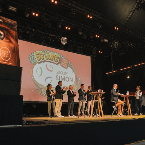 Le Comité de Direction du Groupe Simon sur scène pour les 50ans du groupe